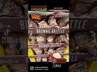 2 pounds of chocolate chip brownie brittle deliciousness!! BOGO- Only $6.99 @Costco until 6/12/22.