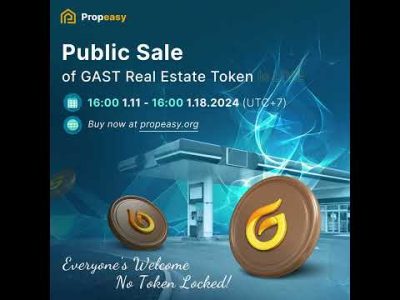 GAST Public Sale Now Open – Secure your GAST Real estate tokens now!