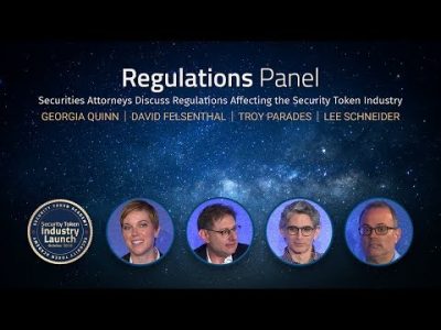 Securities Attorneys Discuss Regulations Affecting the Security Token Industry