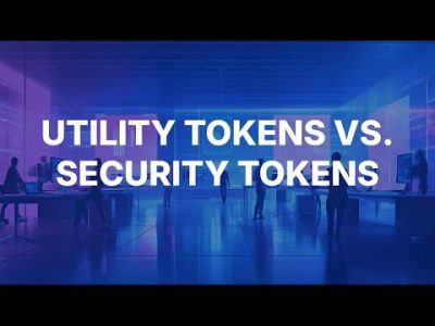 Utility Tokens vs Security Tokens (RWA Tokens): What's the Difference?