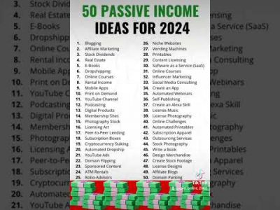 50 Passive Income Ideas For 2024