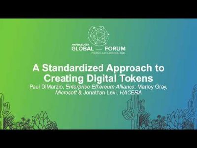 A Standardized Approach to Creating Digital Tokens – Paul DiMarzio, Marley Gray & Jonathan Levi