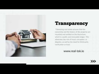 Advantages of Real Estate Backed Tokens and NFTs