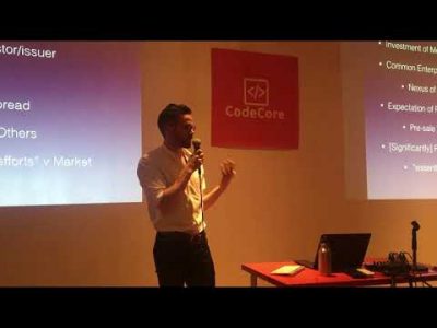 Blockchain law: ICOs, SAFT, token sales – Code Core Nov 14 2017