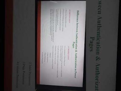 Difference between Authentication & Authorization in Power Pages