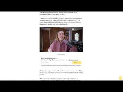 Dubai Starts Real Estate Tokenization Pilot, Forecasts $16B Market by 2033