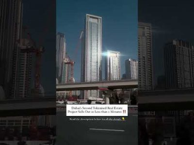 Dubai Tokenised Real Estate Project Sells out in under 2 minutes ⬇️