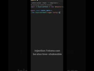 How to make InjectionToken tree-shakeable in #Angular (Advanced, #shorts)