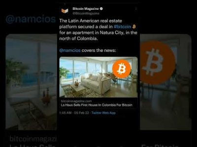 LA HAUS SELLS FIRST HOUSE IN COLOMBIA FOR BITCOIN #shorts