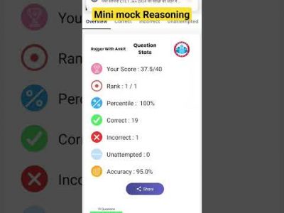 mini mock Reasoning #rojgarwithankit #rwa #cisf #sscgd2024 #2023shorts #sscgd #ssc #bsf