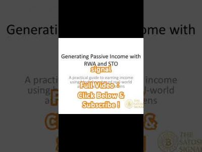 Passive Income Breakthrough – #RWAs and #STOs explained #blockchainfinance #securitytokens