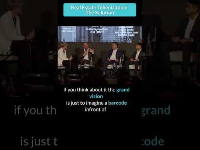 Real estate tokenization: the solution. Click above for the full panel session.