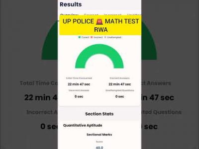 RWA math test 100% accuracy #rwa #policebharti #durgeshtiwarii #uppolice #ytshorts #shorts #uppolice