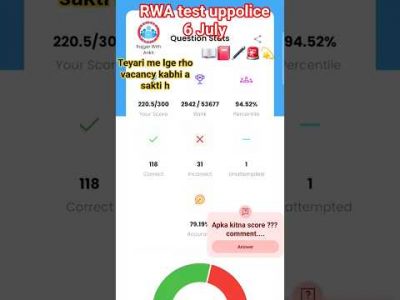 RWA uppolice test ##study #rwa #punjabisong #remix #motivation