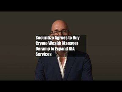 Securitize Agrees to Buy Crypto Wealth Manager Onramp to Expand RIA Services