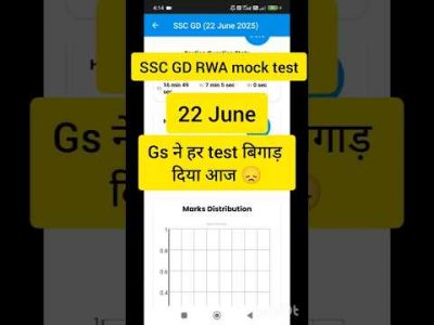 SSC GD RWA mock test analysis 22 June 2025 | Ssc GD mock test analysis #sscgdmocktest #sscgd #rwa