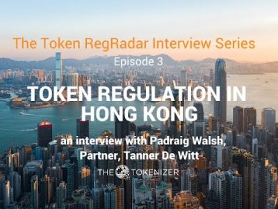 Token regulation in Hong Kong