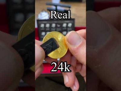 Tungsten Fake Gold Coin – Ping Test