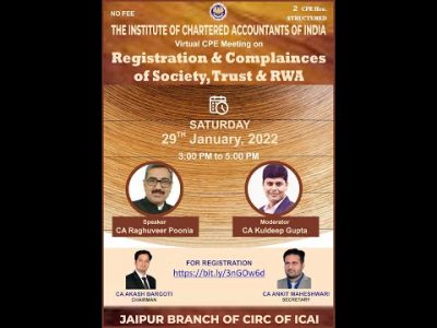 VCM on Registration & Compliances of Society, Trust & RWA