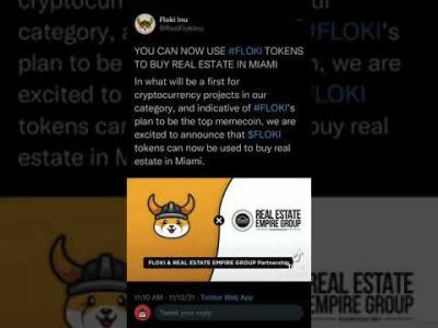 You can now use Floki Inu to buy real estate in Miami