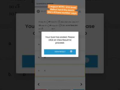3 august NTPC 12th level mock test RWA/NTPC mock #ntpc #ntpc2025 #ssc #uppolice #upsi2025 #shorts