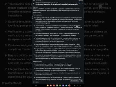 Blockchain for real estate property management and surveying.