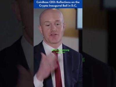 CoinBase CEO Reflections on the Crypto Inaugural Ball in DC #crypto