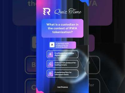 ✨ Which of these is NOT a key responsibility of an RWA custodian?  #realfinance #blockchain