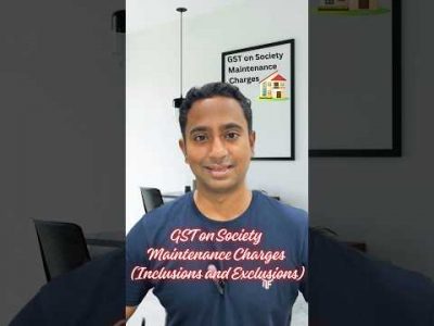 GST on Society Maintenance Charges | What Includes & Excludes | Housing Society #gst #shorts #viral