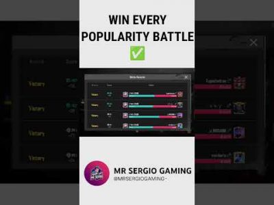 How to Win every popularity battle in Bgmi || Mr sergio Gaming #shorts#bgmi#popbattle