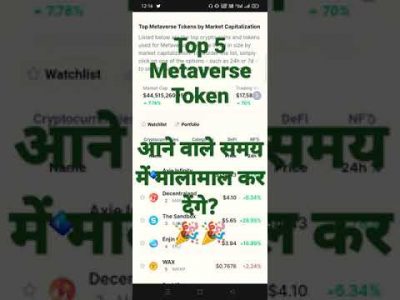 Metaverse के 5 token मालामाल कर देंगे || Top 5 Metaverse Token Crypto #shorts