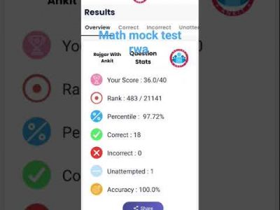 mini mock test rwa math up police constable #rwa #motivation #upsc #sscgdlover #rwateam #viratkohli