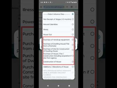 PF Advance Claim Para 100% Amount withdrawal #shorts