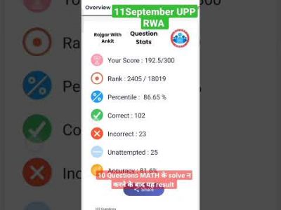 #rojgarwithankitmocktestupp #uppolice #rwa ||11 September mock test @Neeraj_SSF #uppmocktest