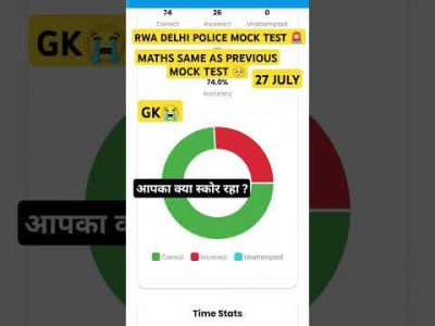Rwa Sunday delhi police mock test//#ssc #delhipolice #rwa #rwamock