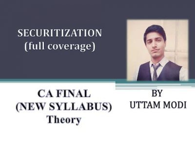 Securitization Part II – CA FINAL | SFM