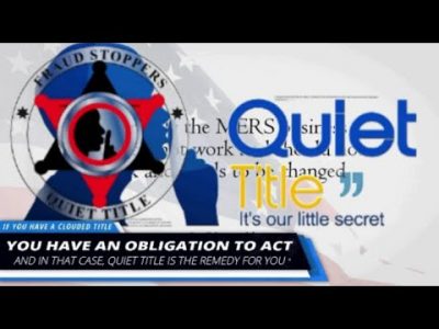 State Bar Approved Mortgage Securitization and Quiet Title