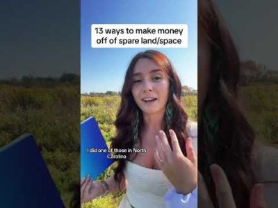 13 ways to make money off of spare land/space! #farmpreneur