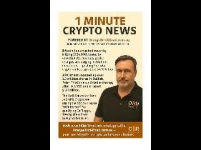Bitcoin has smashed records, hitting $124,000, 1 Minute Crypto News — Powered by OrangeBrickRoad.com
