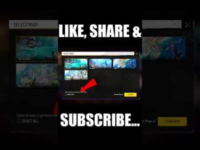 CHOOSE YOUR OWN MAPS IN BR-RANK FREE FIRE ADVANCE SERVER | GARENA FREE FIRE MAX #freefire #shorts