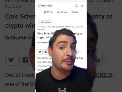 Crypto Miner Company Bankruptcy! #shorts