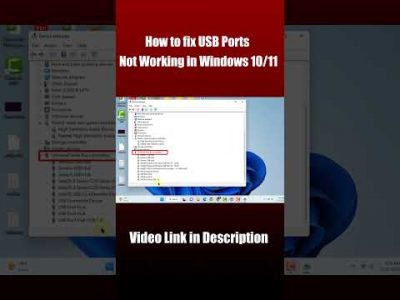 How to Fix USB Ports Not Working in Windows 10/11 | Troubleshooting Guide
